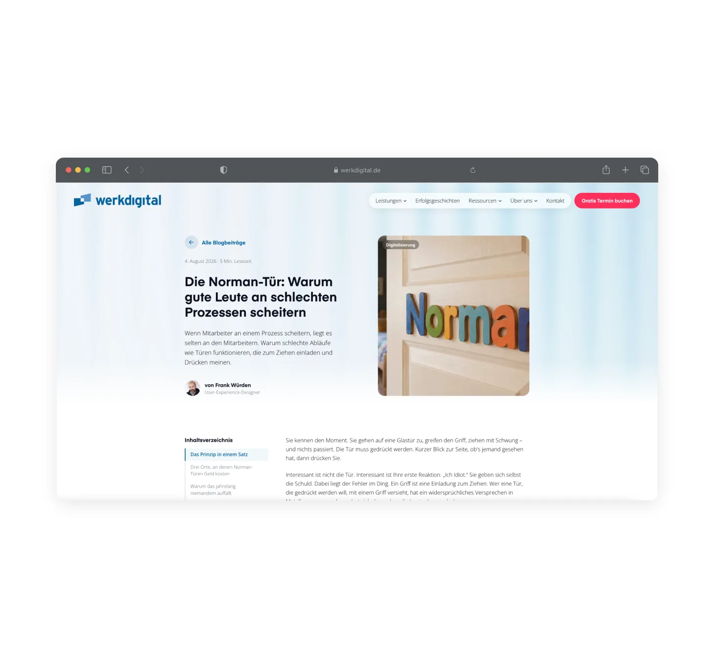 Vorschau des Werkdigital-Blogs